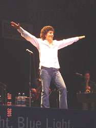Gino on stage at the Syracuse Jazz Festival on June 25th, 2005