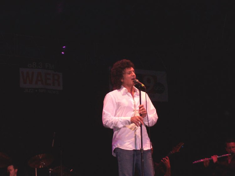 Gino on stage at the Syracuse Jazz Festival on June 25th, 2005