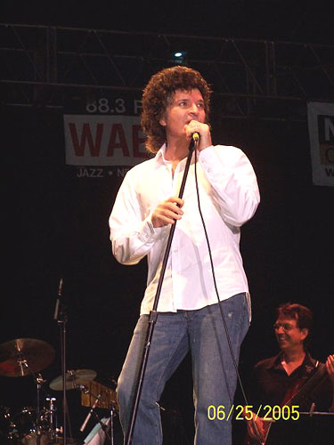 Gino on stage at the Syracuse Jazz Festival on June 25th, 2005