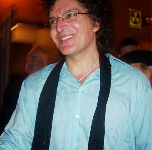 Closeup of Gino greeting fans after the May 21st, 2005 show in Detroit, Michigan, USA at the Music Hall